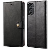 Lenuo Leather flipové pouzdro pro Samsung Galaxy A14 4G/5G, černá - Phone Case