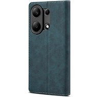 Lenuo Leather flipové pouzdro pro Xiaomi Redmi Note 13 Pro, modrá - Phone Case