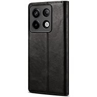 Lenuo Leather Flip-Hülle für das Xiaomi Redmi Note 13 Pro 5G, schwarz - Handyhülle