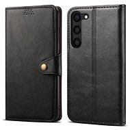 Lenuo Leather Klapphülle für Samsung Galaxy S23+, schwarz - Handyhülle