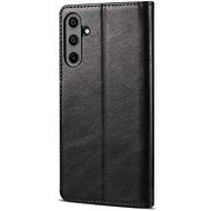 Lenuo Leather flip case for Samsung Galaxy A15 black - Phone Case