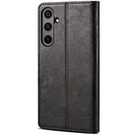 Lenuo Leather flip case for Samsung Galaxy A35 black - Phone Case