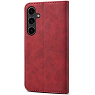 Lenuo Leather flip case for Samsung Galaxy S24 red - Phone Case