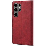 Lenuo Leather flip case for Samsung Galaxy S24 Ultra red - Phone Case