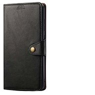 Lenuo Leather flip case for Xiaomi Redmi Note 14 Pro+ 5G, black - Phone Cover