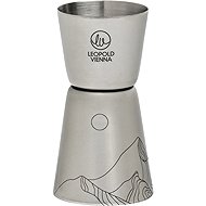 LEOPOLD VIENNA Mountains Jigger cocktail measuring spoon, stainless steel, height 84 mm, diameter 44 - Scoop