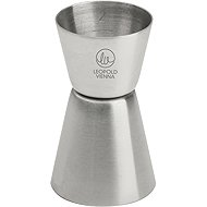 LEOPOLD VIENNA Jigger Bar measuring spoon 2 and 4 cl, stainless steel, matt, height 88 mm, diameter  - Scoop