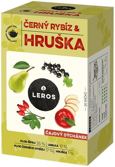 Leros tea party, blackcurrant & pear 20 × 2,5 g - Tea