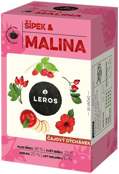 Leros tea party, rosehip & raspberry 20 × 2 g - Tea