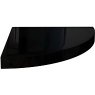 LEX Police rohová 30 cm, černá - Shelf
