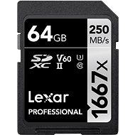 Lexar SDXC Pro 1667X 64GB - Speicherkarte