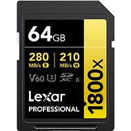Lexar SDXC Pro 1800x 64GB - Memory Card