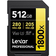 Lexar SDXC Pro 1800x 512GB - Memory Card