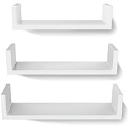 LEX Sada polic 3ks, bílé - Shelf