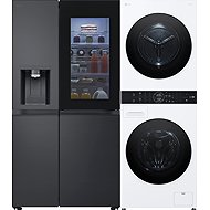 LG GSXE90EVAD + LG WashTower WT1210WWF - Appliance Set