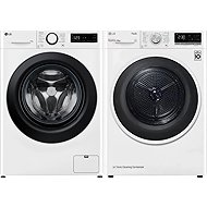 LG FPSR5A14WL + LG RC8TV9AVHN - Washer Dryer Set