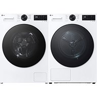 LG F4X5009TLB + LG RHX5008TLB - Washer Dryer Set