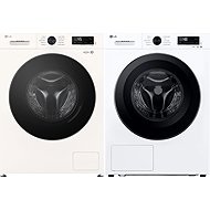 LG F4X1008NLB + LG RHX1009NLK - Washer Dryer Set