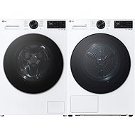 LG F4X5013TLC + LG RHX5008TLB - Washer Dryer Set