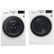 LG F94J7VY0W + LG RC82EU2AV3W - Washer Dryer Set