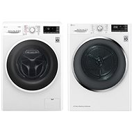 LG F94J7VY0W + LG RC91U2AV3W - Washer Dryer Set