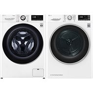 LG F4WV909P2 + LG RC91U2AV3W - Washer Dryer Set