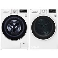 LG F4WN508S0 + LG RC81EU2AV4Q - Washer Dryer Set