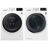LG FW84J6TY0 + LG RC81U2AV2W - Washer Dryer Set