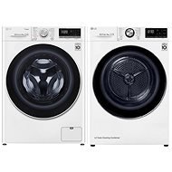 LG F4WT409AIDD + LG RC91V9AV2W - Washer Dryer Set