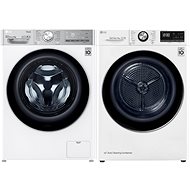 LG F69V10VW2W + LG RC91V9AV2W - Washer Dryer Set