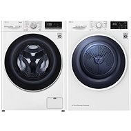 LG F4WV710P0E + LG RC80EU2AV4D - Washer Dryer Set