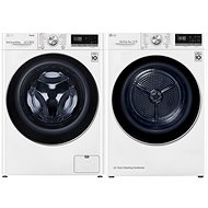 LG F4WV910P2E + LG RC91V9AV3Q - Washer Dryer Set
