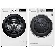 LG FSR5A94WL + LG RC81V5AV7N - Washer Dryer Set