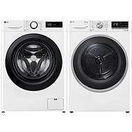 LG FSR5A94WL + LG RC91V9AVSN - Washer Dryer Set