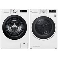 LG FSR5A94WL + LG RC8TV9AVHN - Washer Dryer Set