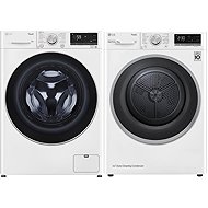 LG FA49V5VW1W + LG RC81V5AV7N - Washer Dryer Set