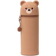 Legami Kawaii 2-in-1 Soft Silicone Pencil Case - Teddy Bear - School Case