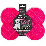 LickiMat SloDog Small lick/slow down, bone, pink - Dog Bowl