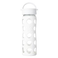 Lifefactory Glass bottle 475 ml classic cap Optic White - Drinking Bottle