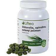 Liftea Chlorella, spirulina, green barley, 250 tablets - Dietary Supplement