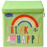 Lifeney Aufbewahrungsbox mit Deckel Peppa Wutz Think Happy 33 × 33 × 33 cm - Aufbewahrungsbox