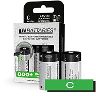 LIIBATTARIES Rechargeable battery C - 3000 mAh USB-C - Rechargeable Battery
