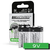 LIIBATTARIES Rechargeable battery 9V - 500 mAh USB-C - Rechargeable Battery