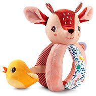 Lilliputiens - rattle - Stella the deer and yellow bird - Baby Rattle