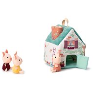 Lilliputiens - Textile House with the Fairy Tale of the Wolf and the Three Little Pigs - Baby Toy