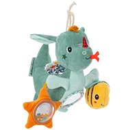 Lilliputiens, plush toy with activities, Joe the dragon - Pushchair Toy