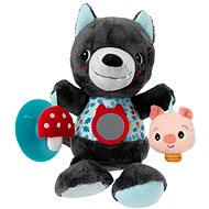 Lilliputiens, travel plush toy with activities, Louis the Wolf - Pushchair Toy
