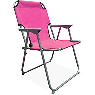 Linder Exclusiv PO2600PI Folding chair, pink - Garden Chair