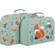 A Little Lovely Company Friends from the forest, set of 2 - Small Briefcase