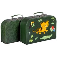 A Little Lovely Company Jungle Tiger, set of 2 - Small Briefcase
